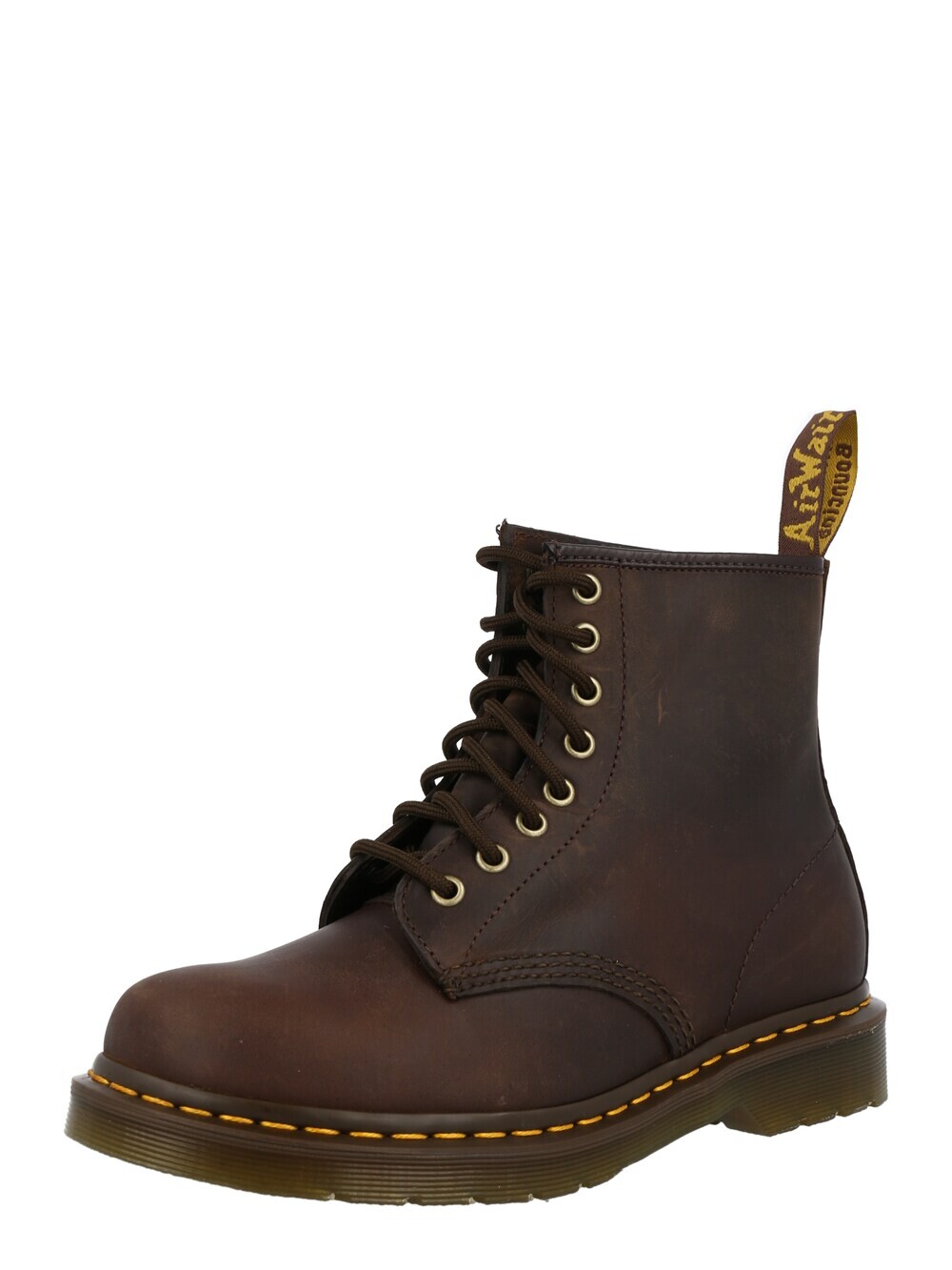 

Ботильоны на шнуровке Dr. Martens Crazy Horse, шоколад