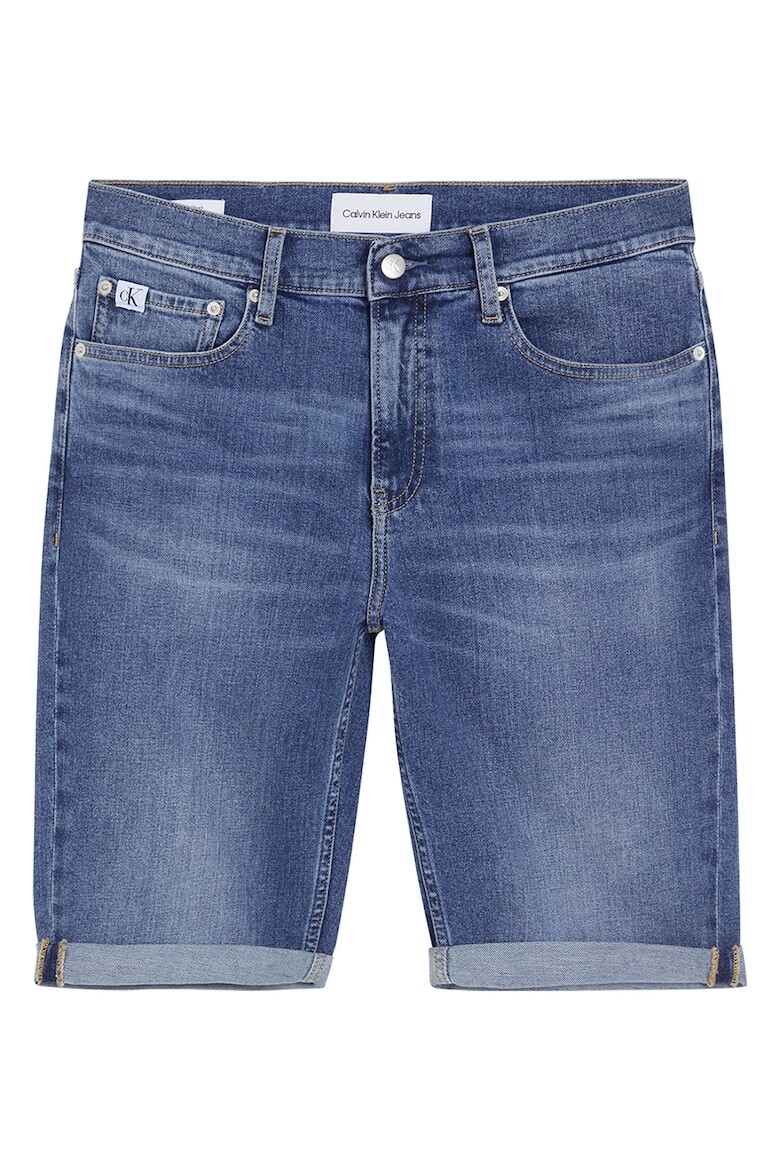 

Джинсовые шорты с потертым эффектом Calvin Klein Jeans, синий