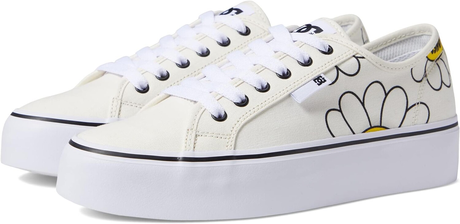 

Кроссовки Manual Platform DC, цвет White/Black/Flower, Белый