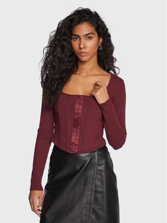 

Узкая блузка Guess, красный