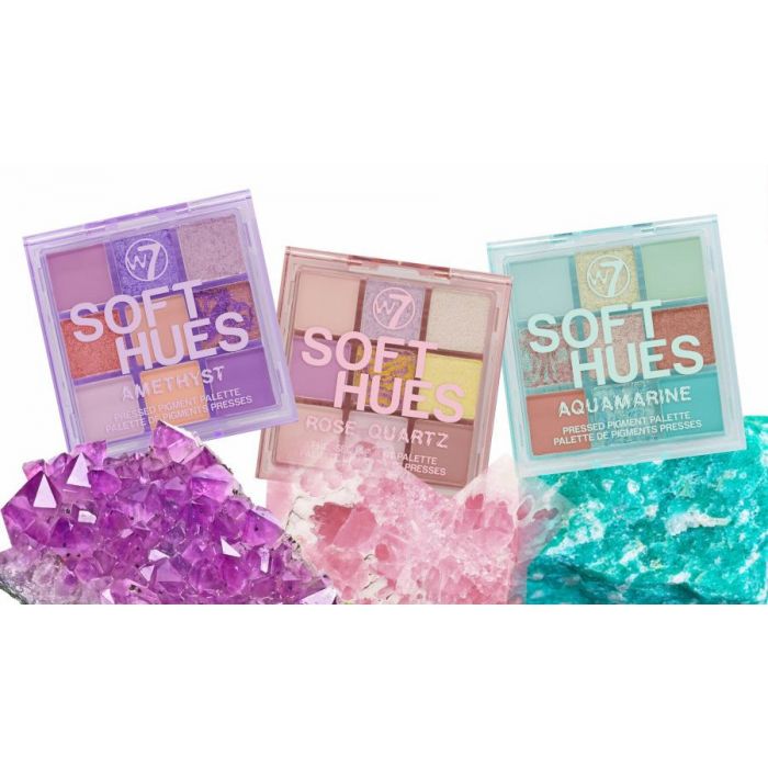 тени для век the nudes paleta de sombras w7 multicolor Тени для век Paleta de Sombras Soft Hues Rose Quartz W7, Multicolor