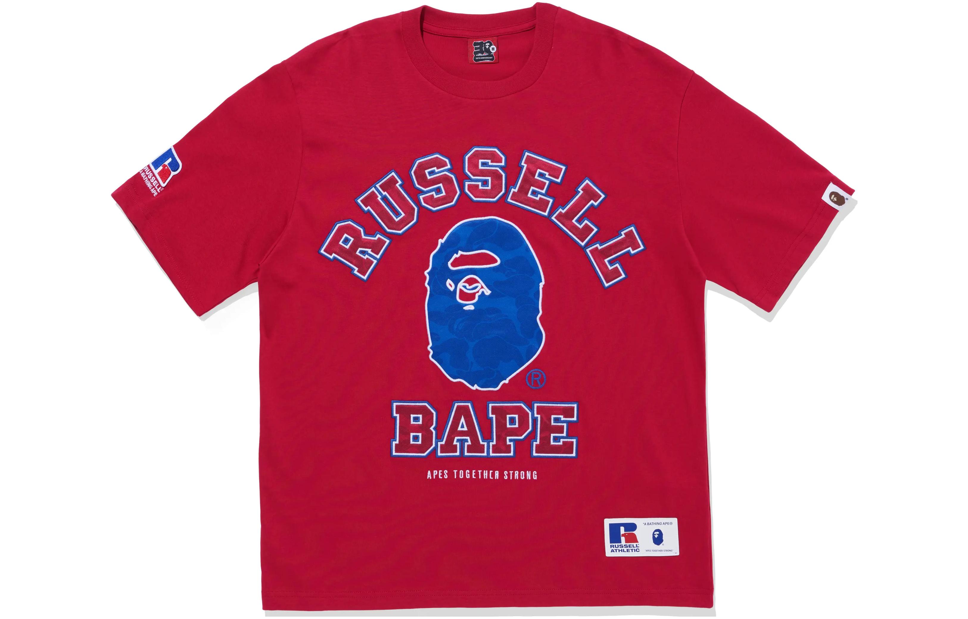 

Футболка BAPE X Russell A Bathing Ape, синий