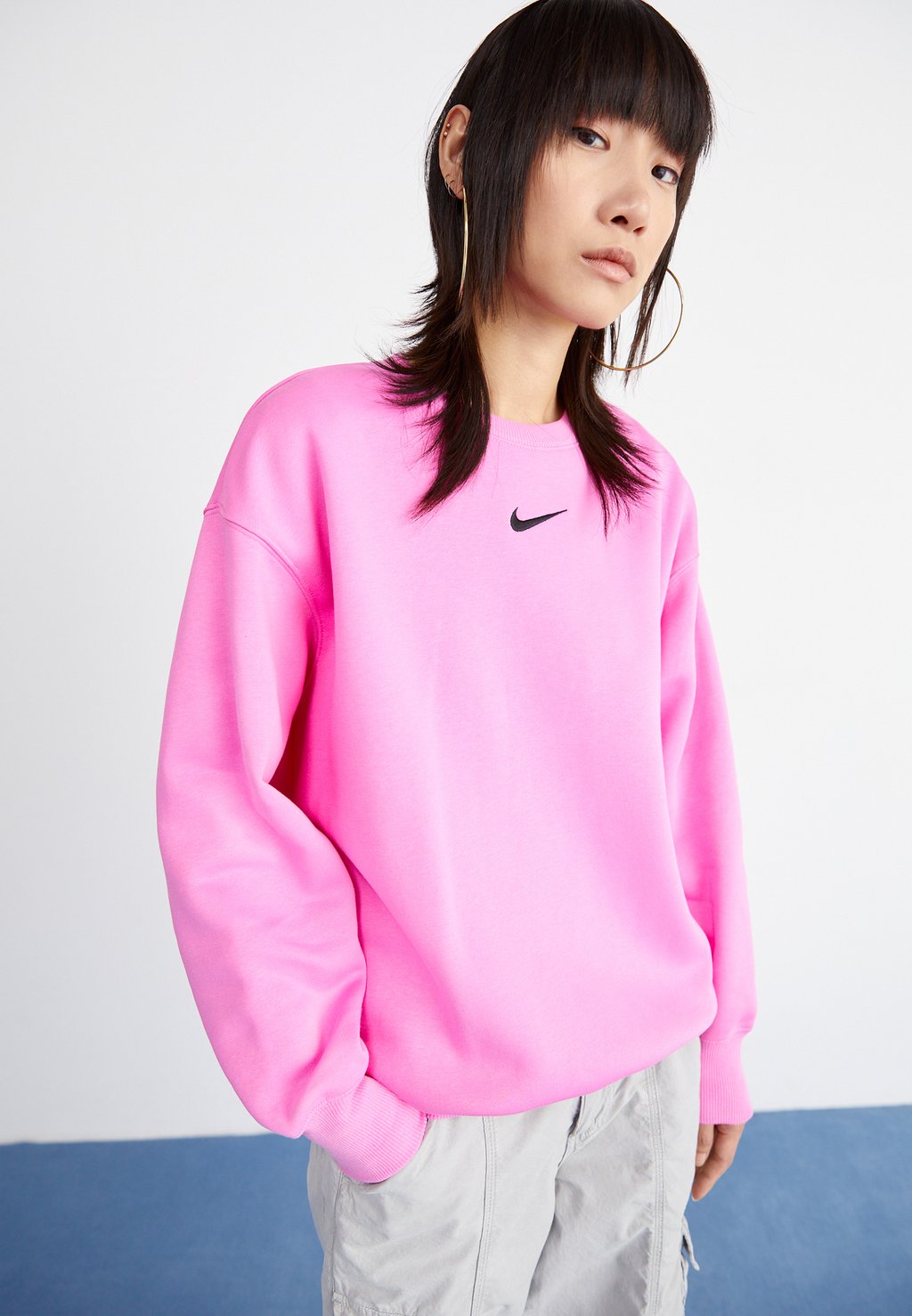 Толстовка PHOENIX CREW LOOSE FIT Nike Sportswear, цвет playful pink