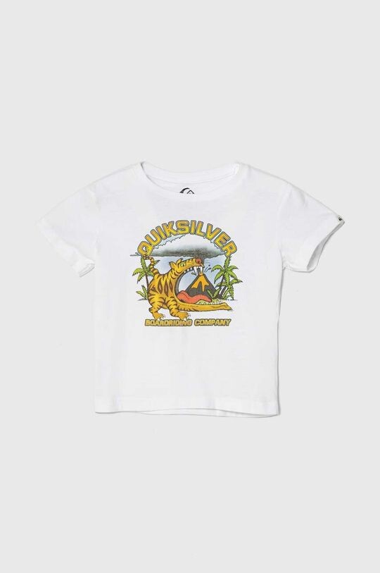 

Quiksilver Детская хлопковая футболка BARKINGTIGERBOY, белый