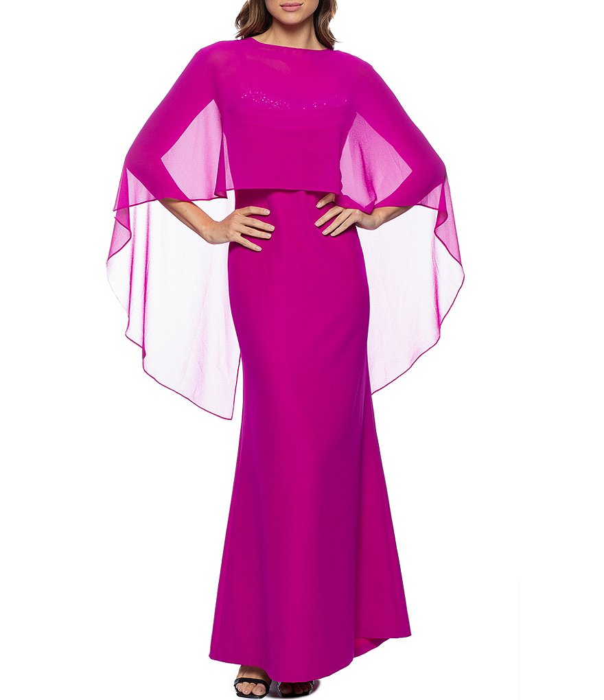 Платье-накидка без рукавов с воротником-хомутом и украшением Marina, розовый