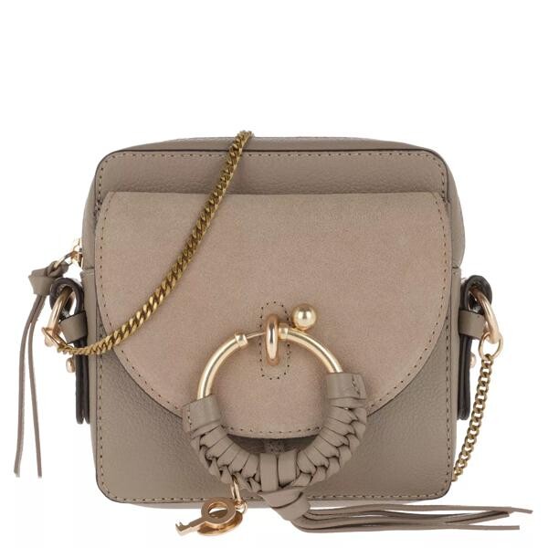 

Сумка joan camera bag leather motty See By Chloé, бежевый