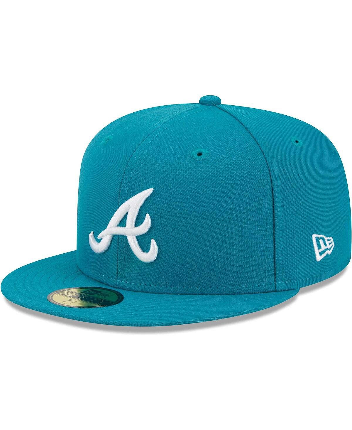 

Мужская приталенная шляпа Atlanta Braves 59FIFTY бирюзового цвета New Era