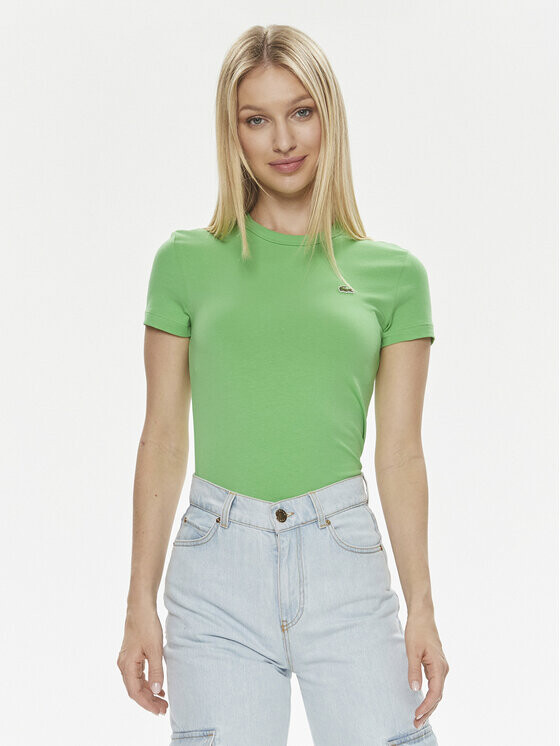 

Футболка узкого кроя Lacoste, зеленый