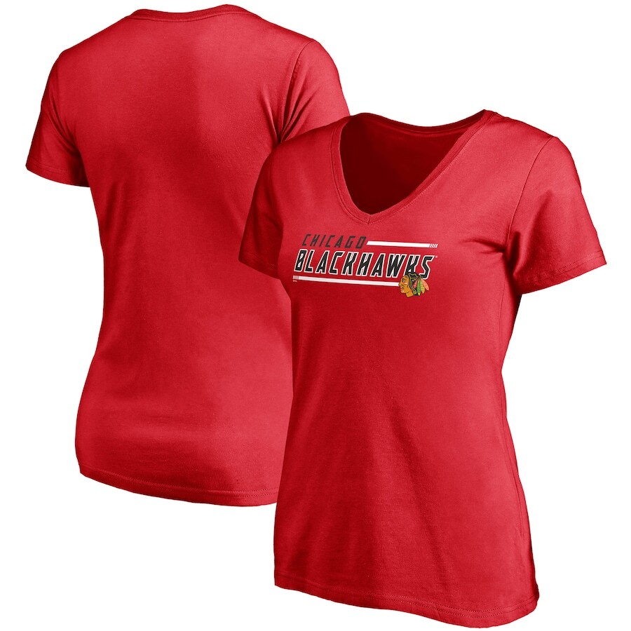 

Футболка с коротким рукавом Fanatics Branded Chicago Blackhawks, красный