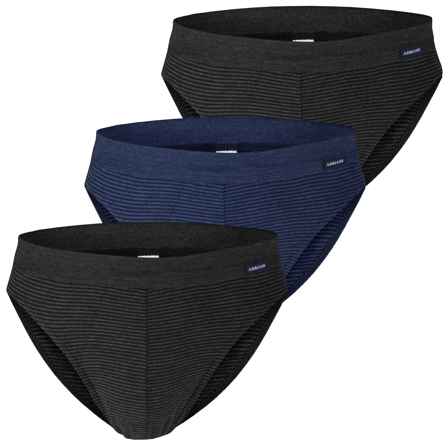 

Трусы Ammann s 3er Pack, цвет Anthrazit/Dunkelblau