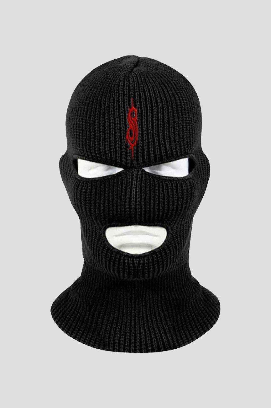 цена Шапка-бини с логотипом группы Slipknot, черный