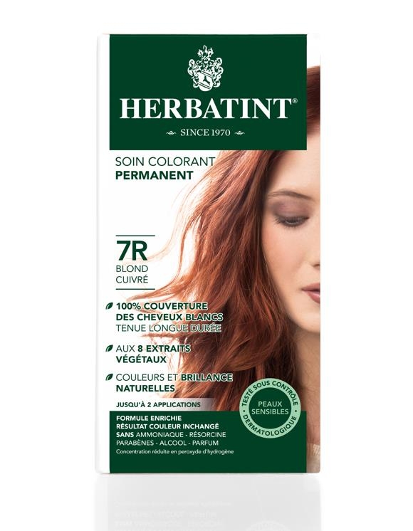 

Перманентная краска для волос Herbatint Herbal 7R Медно-русый Медно-русый