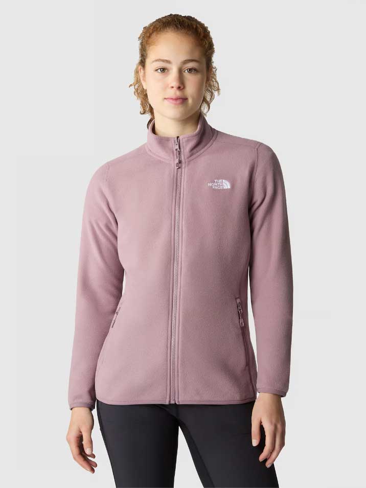 

Толстовка The North Face W 100 GLACIER FZ, коричневый