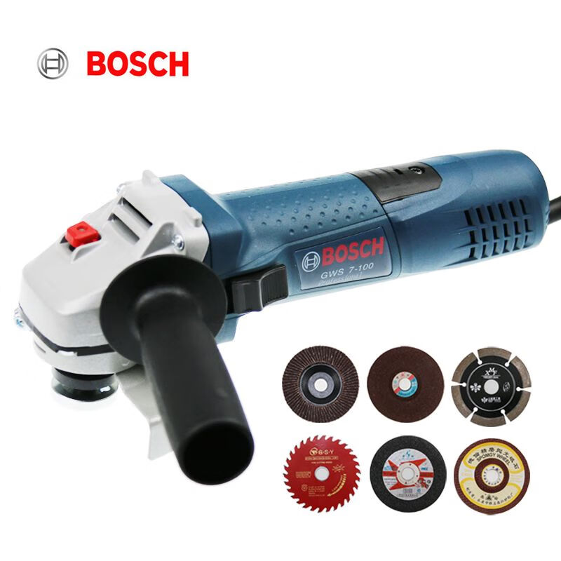 Угловая шлифовальная машина Bosch GWS7-100/125 + насадки