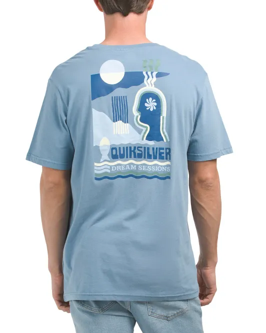 

Футболка с рисунком Earth Runnings Quiksilver, синий