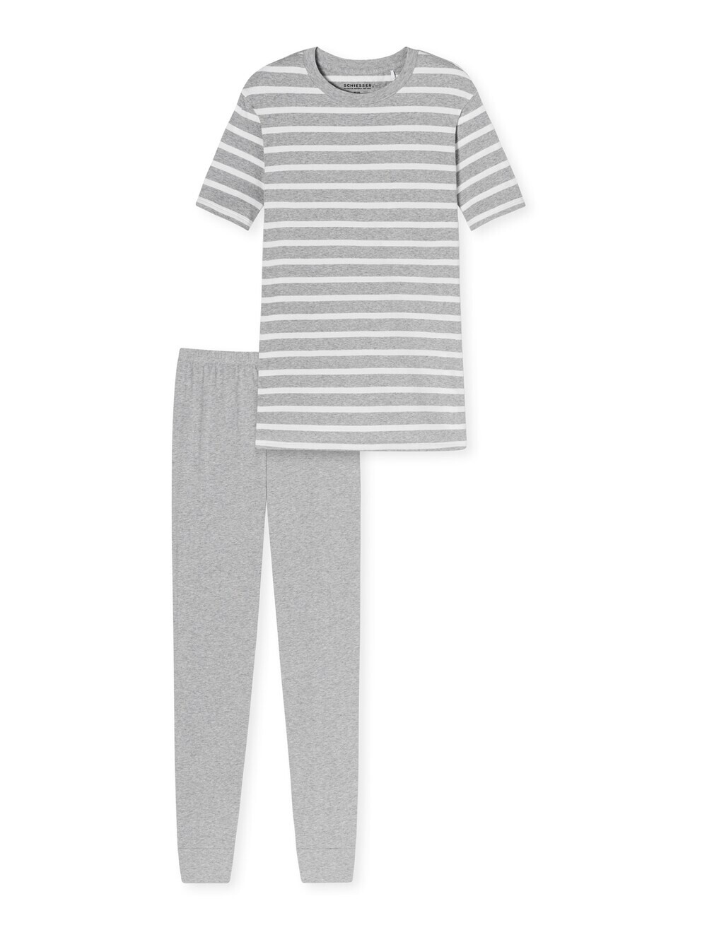 

Пижама Schiesser Casual Essentials, пестрый серый