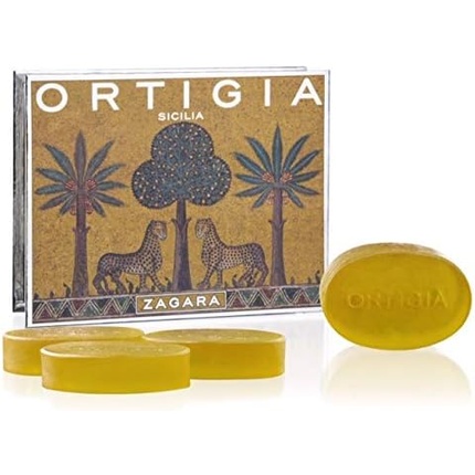 цена Глицериновое мыло Ortigia с цветком апельсина, 4 упаковки, Ortigia Sicilia