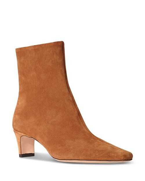 

Женские ботильоны Wally с острым носком STAUD, цвет Tan/Beige