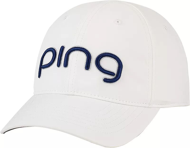 Женская кепка для гольфа Ping Golf Tour с вентиляцией Delta, белый/темно-синий