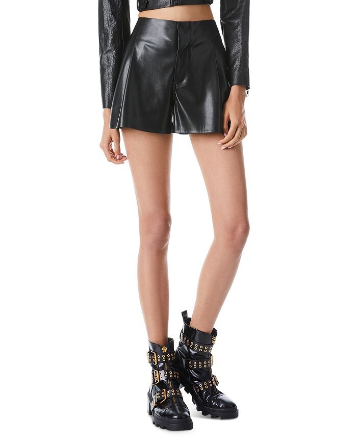 

Шорты из веганской кожи Steffie Alice and Olivia