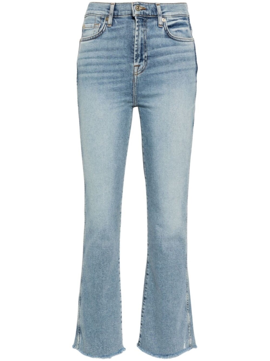 

7 For All Mankind расклешенные джинсы с завышенной талией, синий