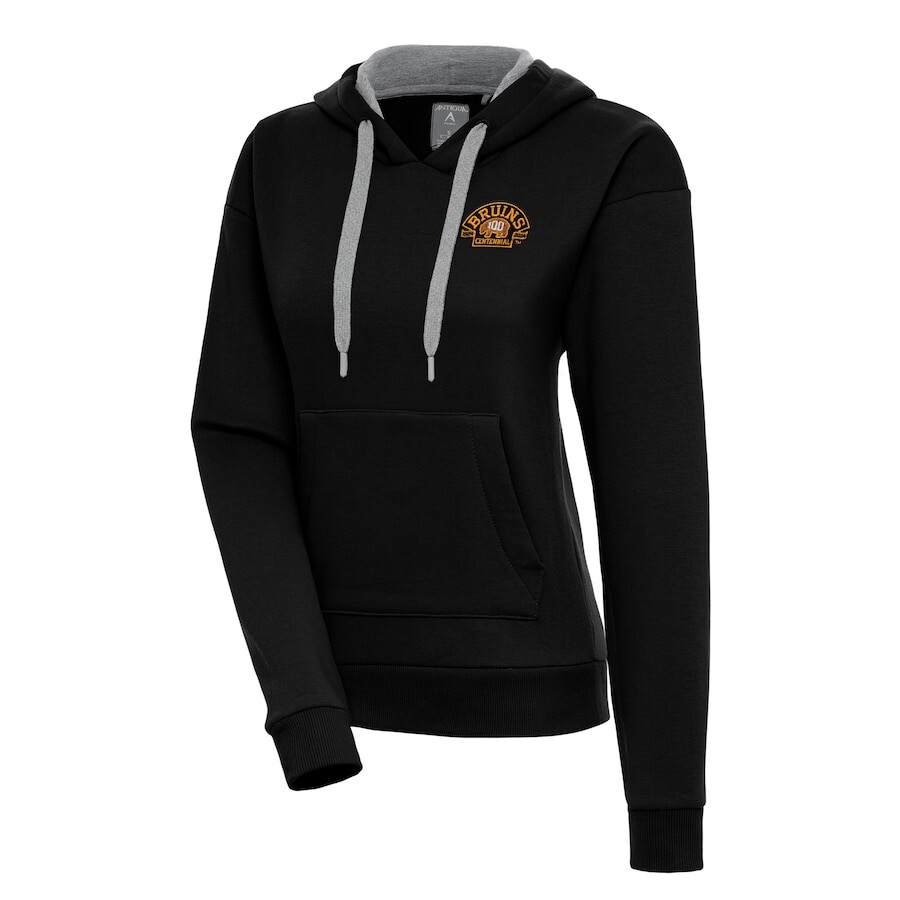 

Пуловер с капюшоном Antigua Boston Bruins, черный
