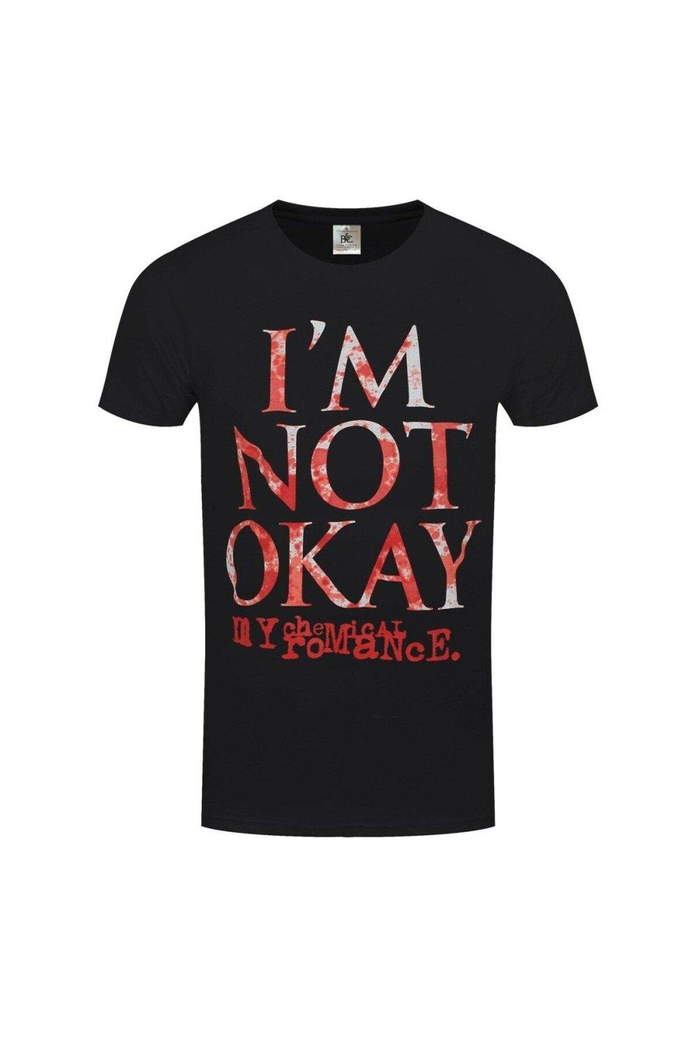 Футболка «Я не в порядке» My Chemical Romance, черный женская футболка я в порядке s белый