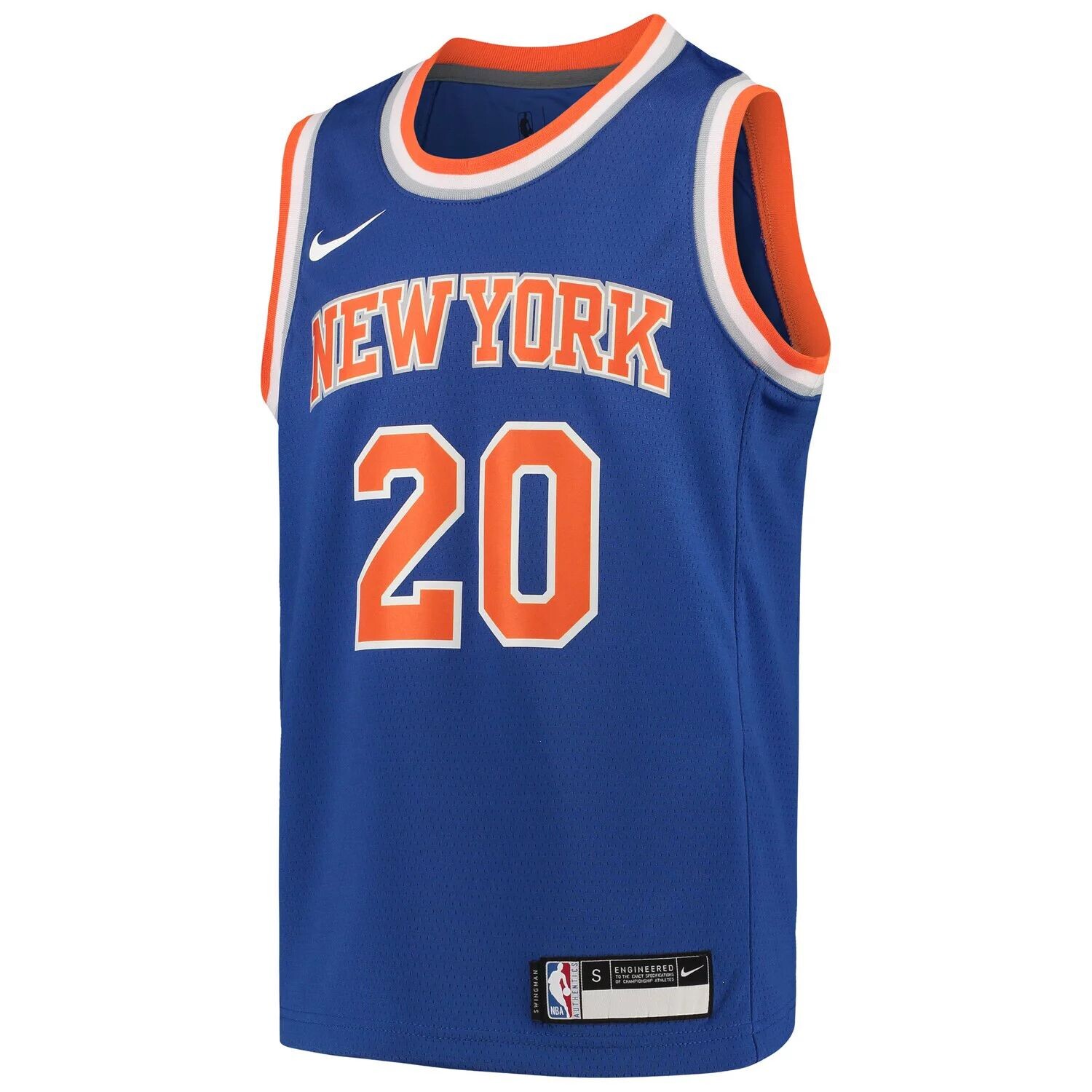 

Молодежная футболка Nike Kevin Knox Blue New York Knicks Team Swingman — Icon Edition Nike