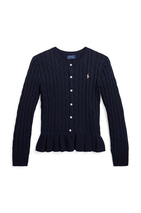 

Детский хлопковый кардиган Polo Ralph Lauren, темно-синий