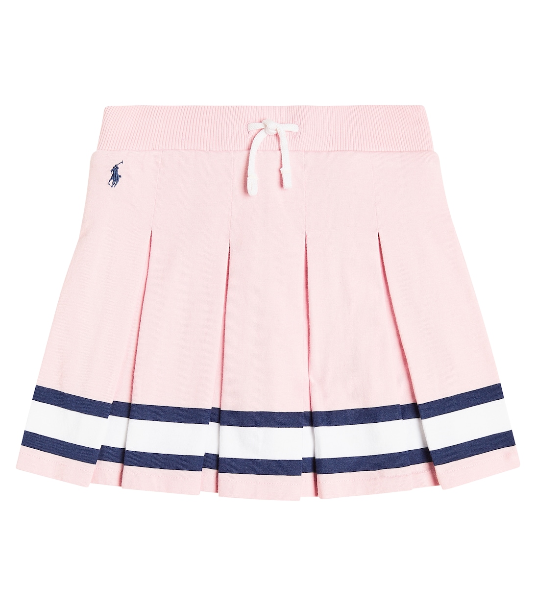 Плиссированная юбка из хлопкового джерси Polo Ralph Lauren, мультиколор