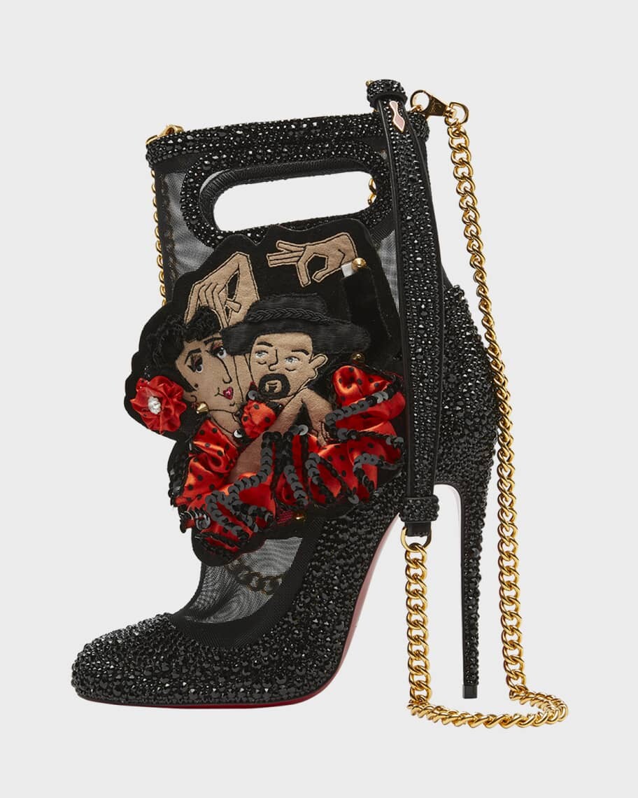 

Сумка-клатч Fifi Charm Flamenco со стразами Christian Louboutin