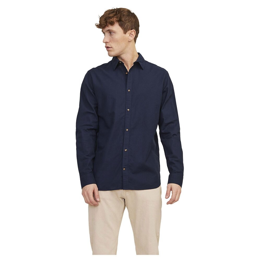 

Рубашка с длинным рукавом Jack & Jones Summer Linen, синий