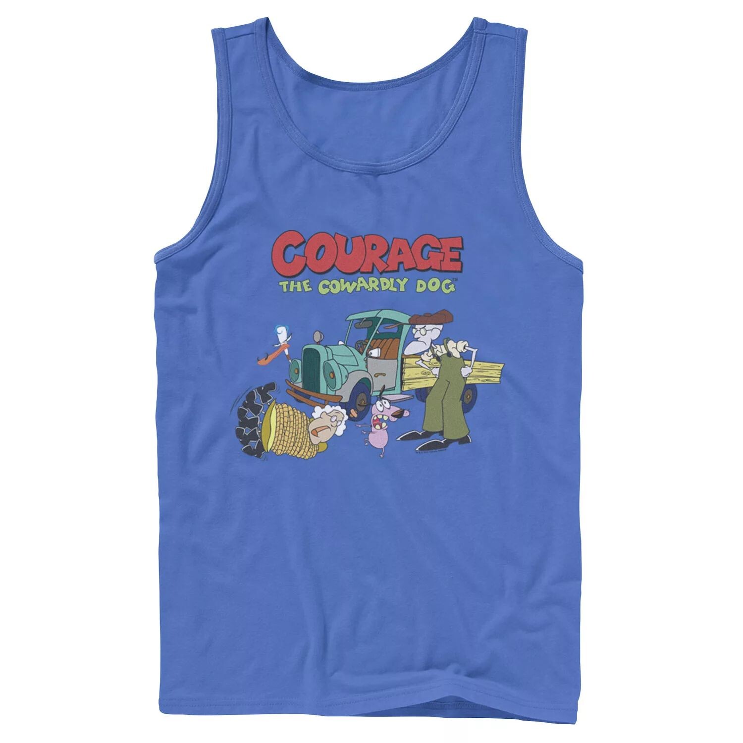 

Мужская майка с логотипом Courage The Cowardly Dog Scene Licensed Character