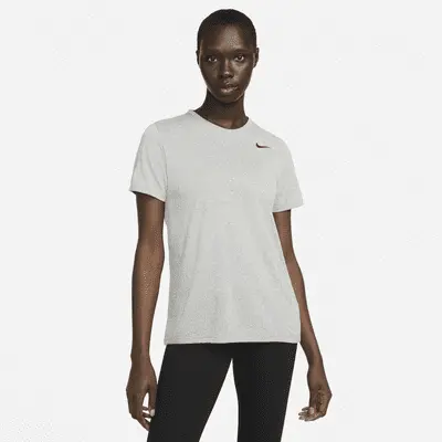 

Футболка Nike Dri-FIT, цвет Tumbled Grey/Flat Silver/Heather/Black
