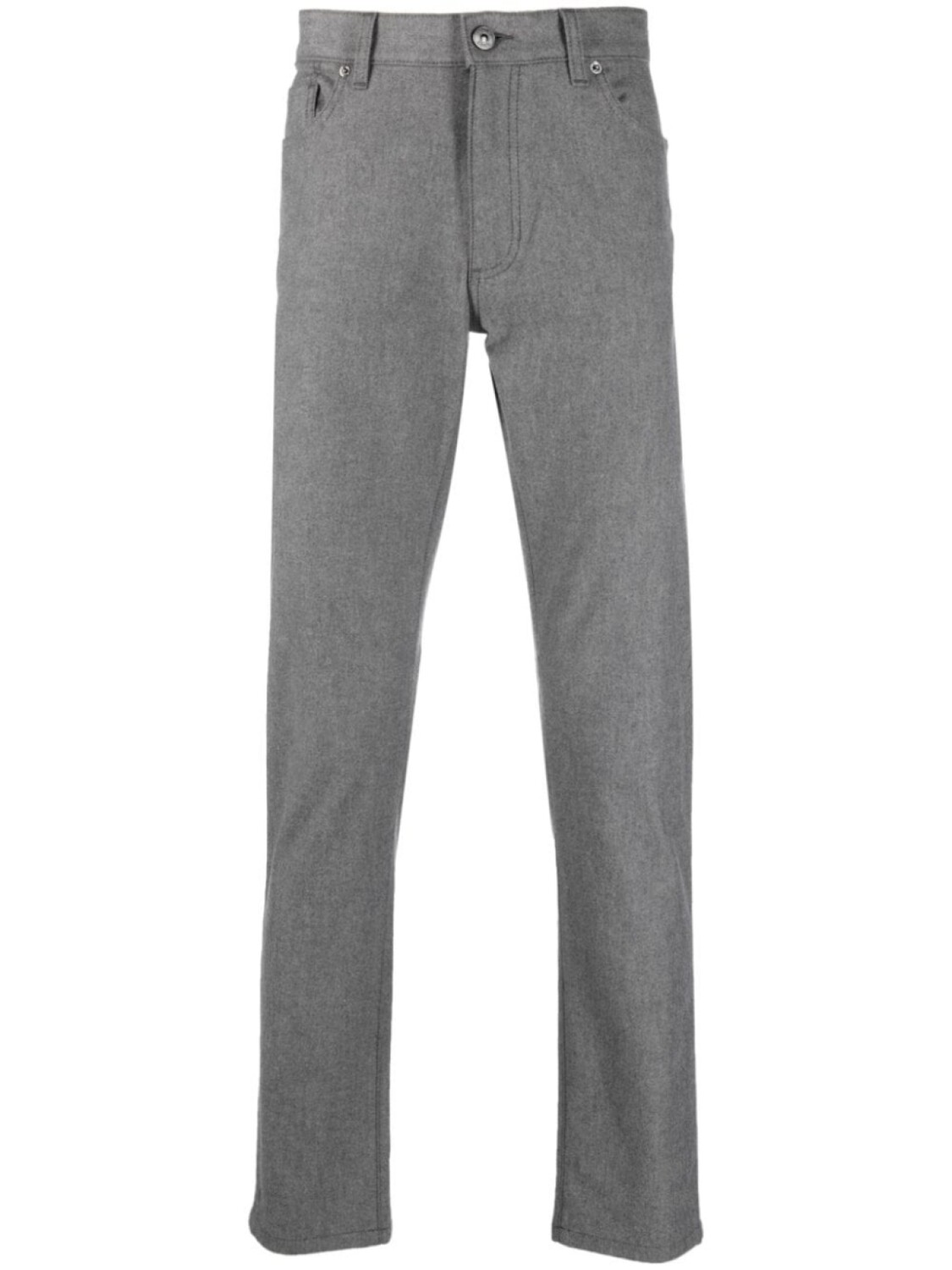 

Zegna прямые брюки, серый