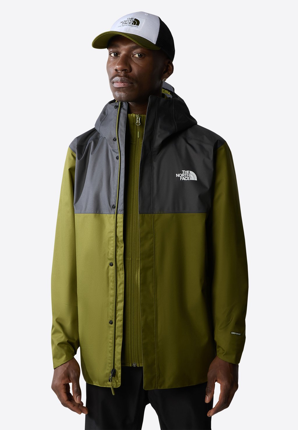 Куртка для улицы QUEST ZIP IN The North Face, цвет forest olive asphalt gr