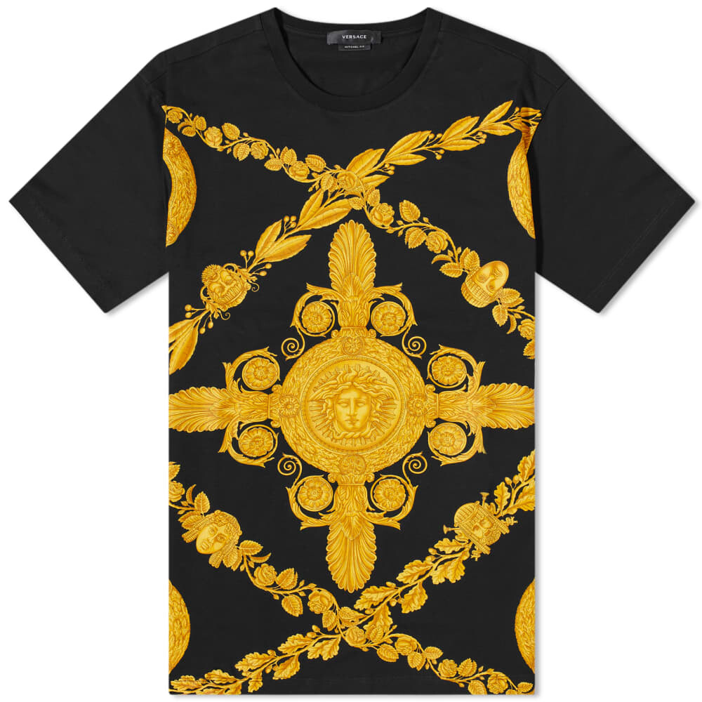 

Versace Футболка All Over Baroque, черный
