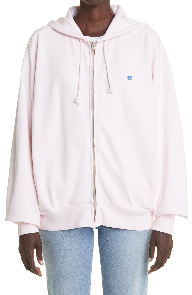 

Худи на молнии из органического хлопка с нашивкой Fish Face Patch ACNE STUDIOS