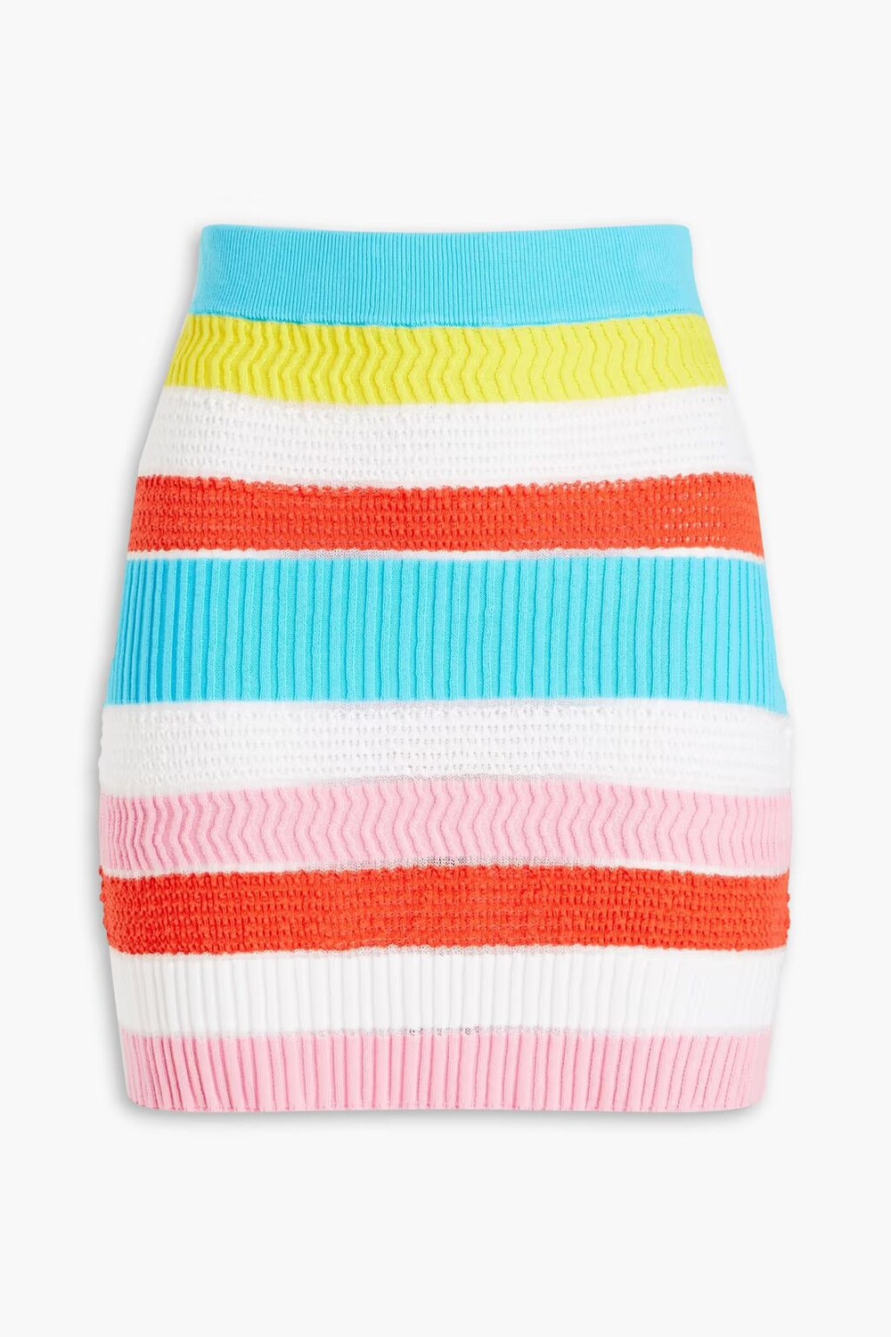 

Полосатая мини-юбка Rosie вязанной крючком Solid & Striped, многоцветный
