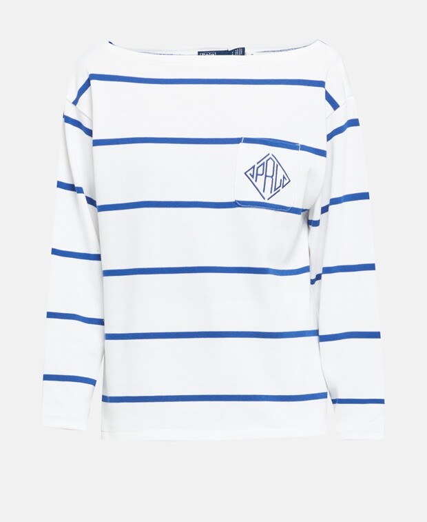 

Топ с длинными рукавами Polo Ralph Lauren, белый