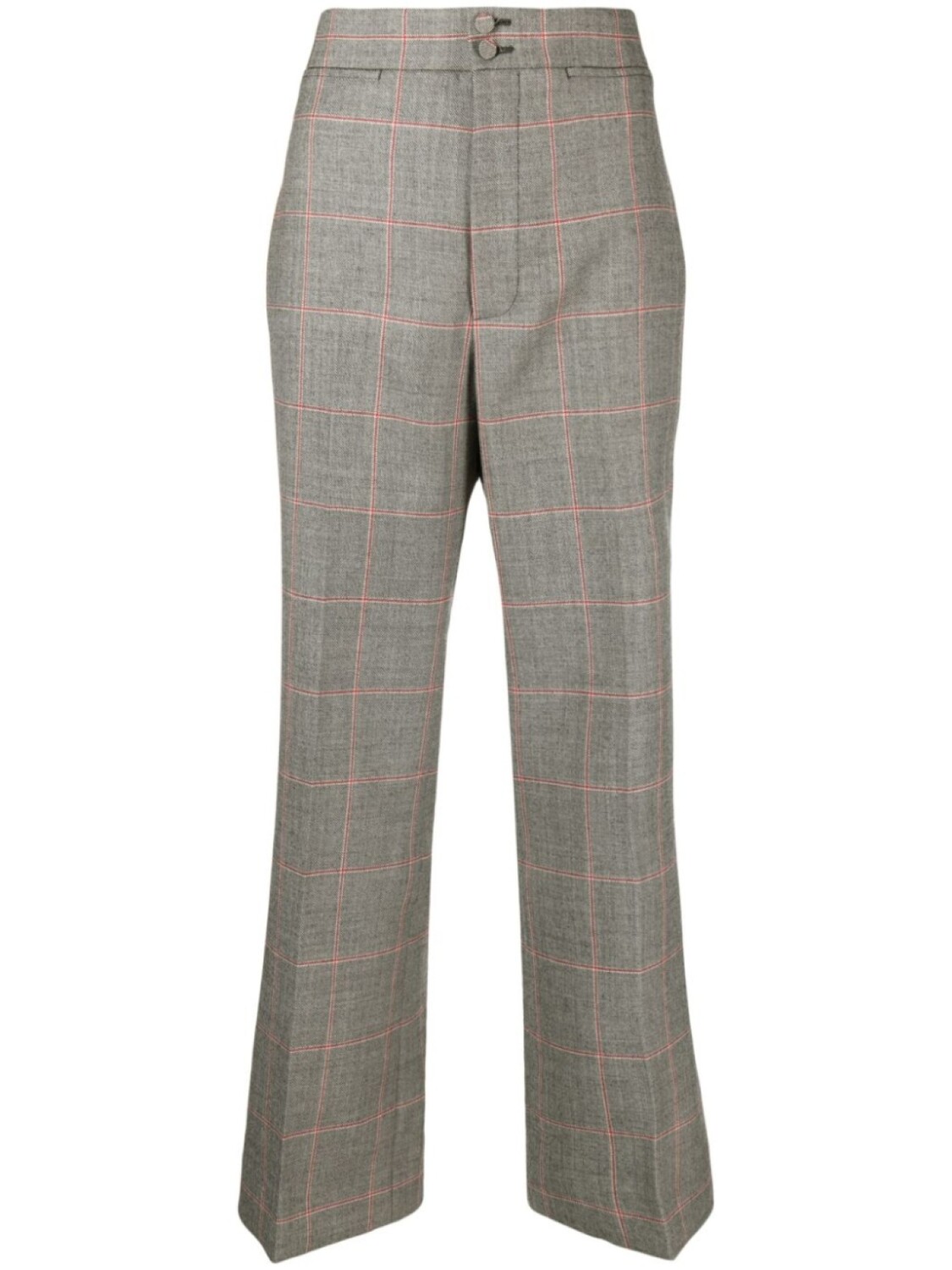 Gucci шерстяные брюки в клетку, черный
