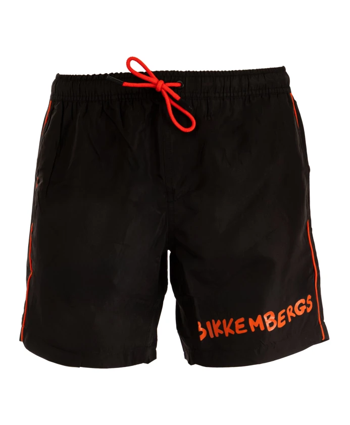 

Модные летние шорты боксеры. Bikkembergs, черный