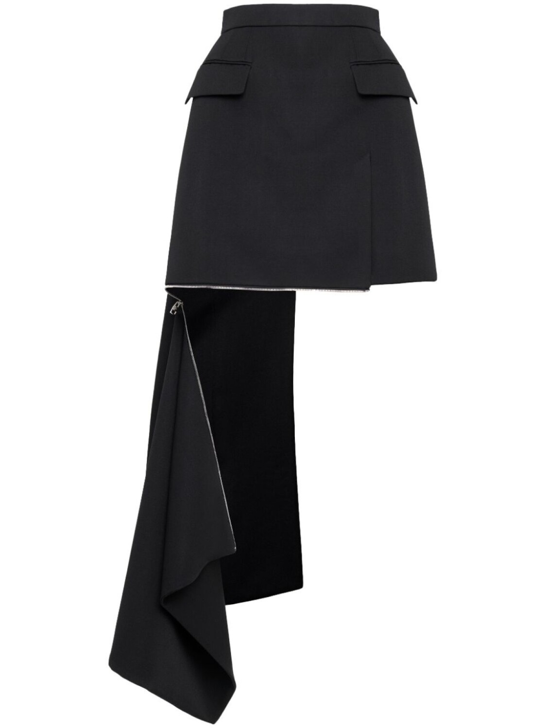 

Alexander McQueen мини-юбка строгого кроя, черный