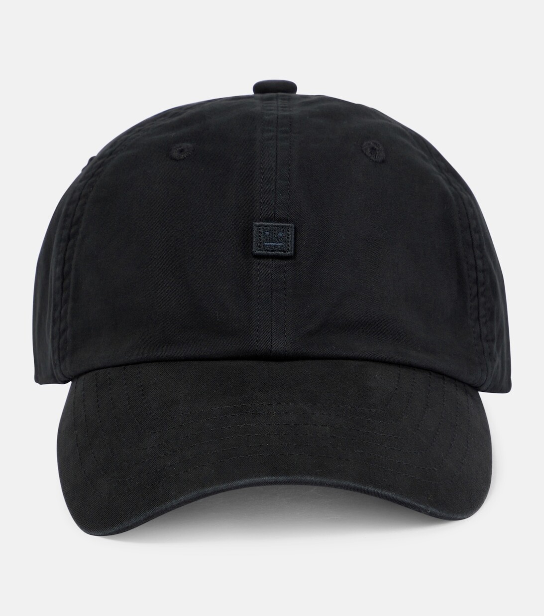

Хлопковая бейсболка для лица Acne Studios, черный