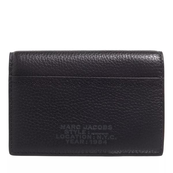 Кошелек leather small bifold wallet Marc Jacobs, черный