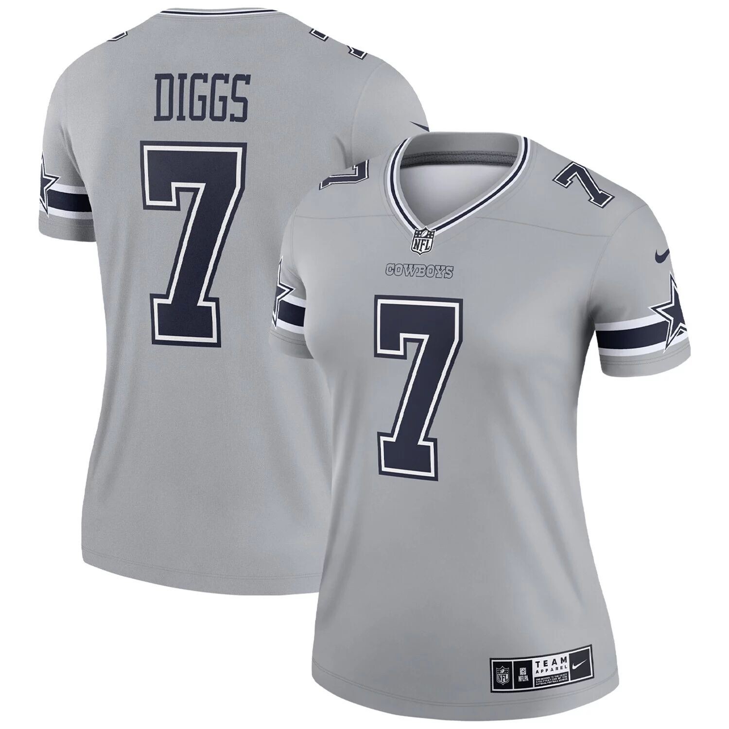 

Женский джерси Nike Trevon Diggs Silver Dallas Cowboys Inverted Legend Nike