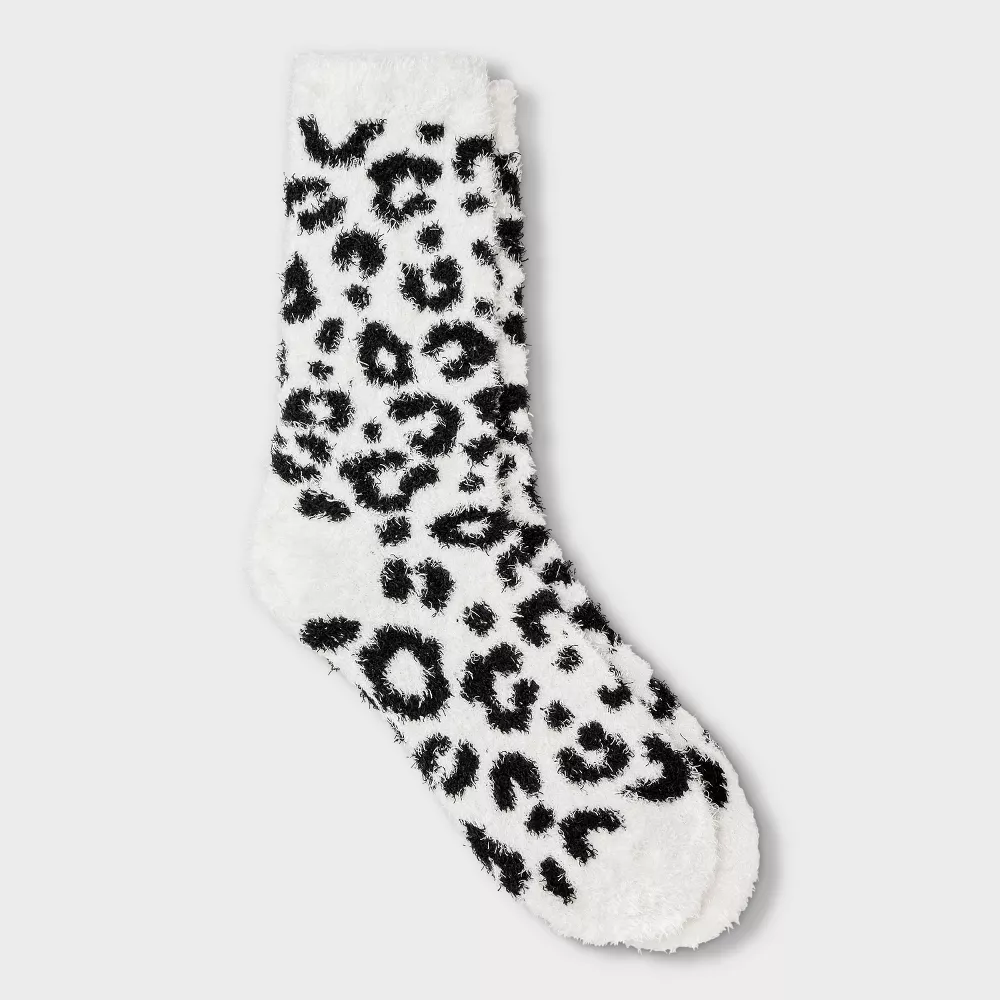 

Женские носки с леопардовым принтом Cozy Crew - Auden, цвет White/Black