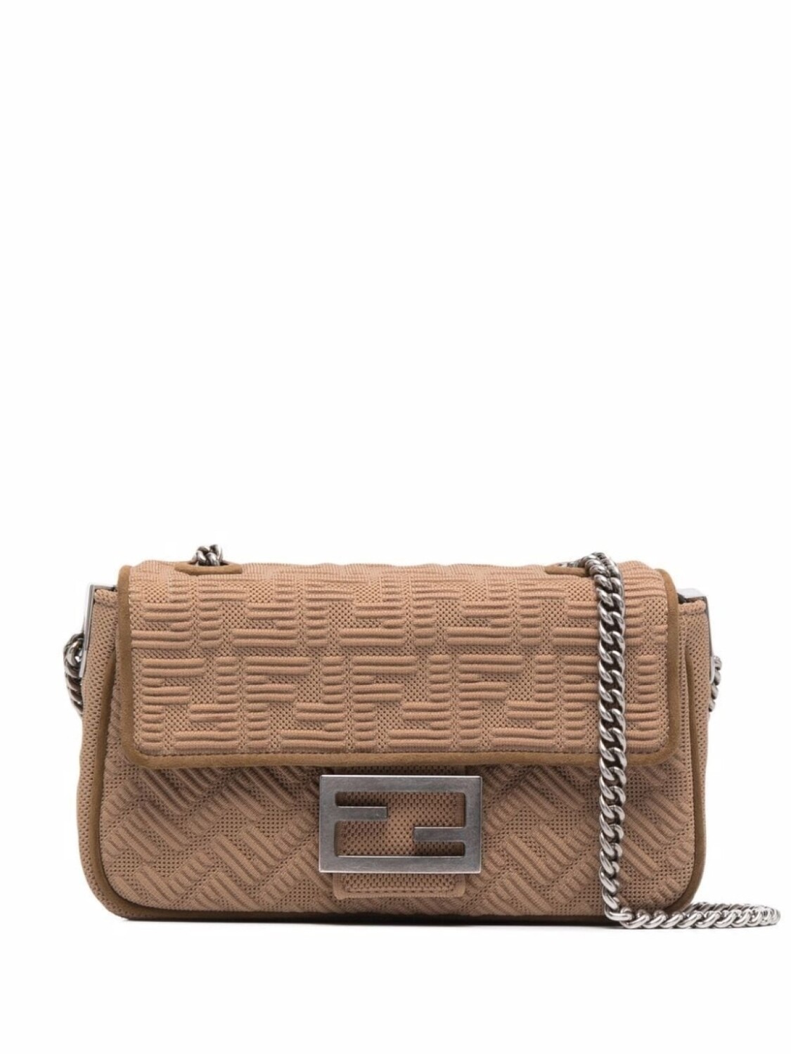 

FENDI сумка Baguette среднего размера с логотипом, коричневый