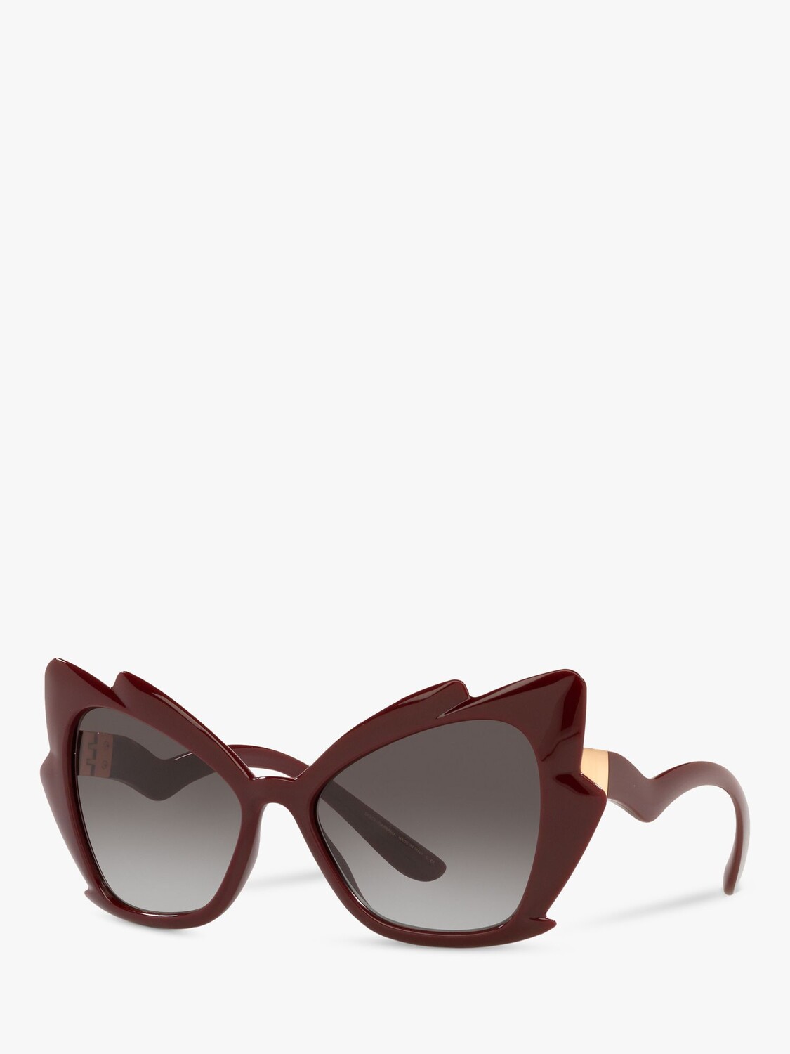 

Dolce & Gabbana DG616632 Женские солнцезащитные очки кошачий глаз, бордо