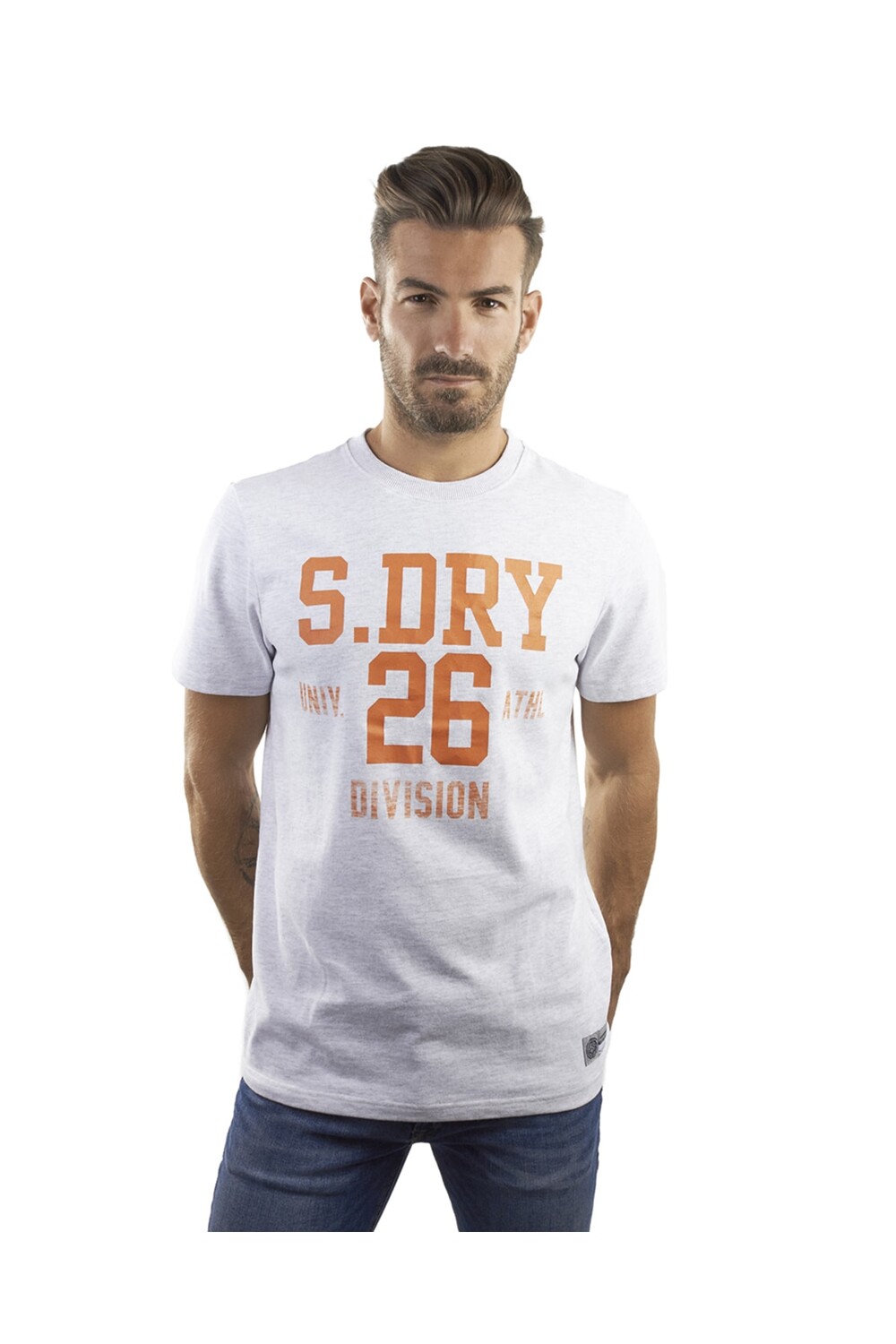 

Футболка – белая – стандартного кроя SUPERDRY, белый
